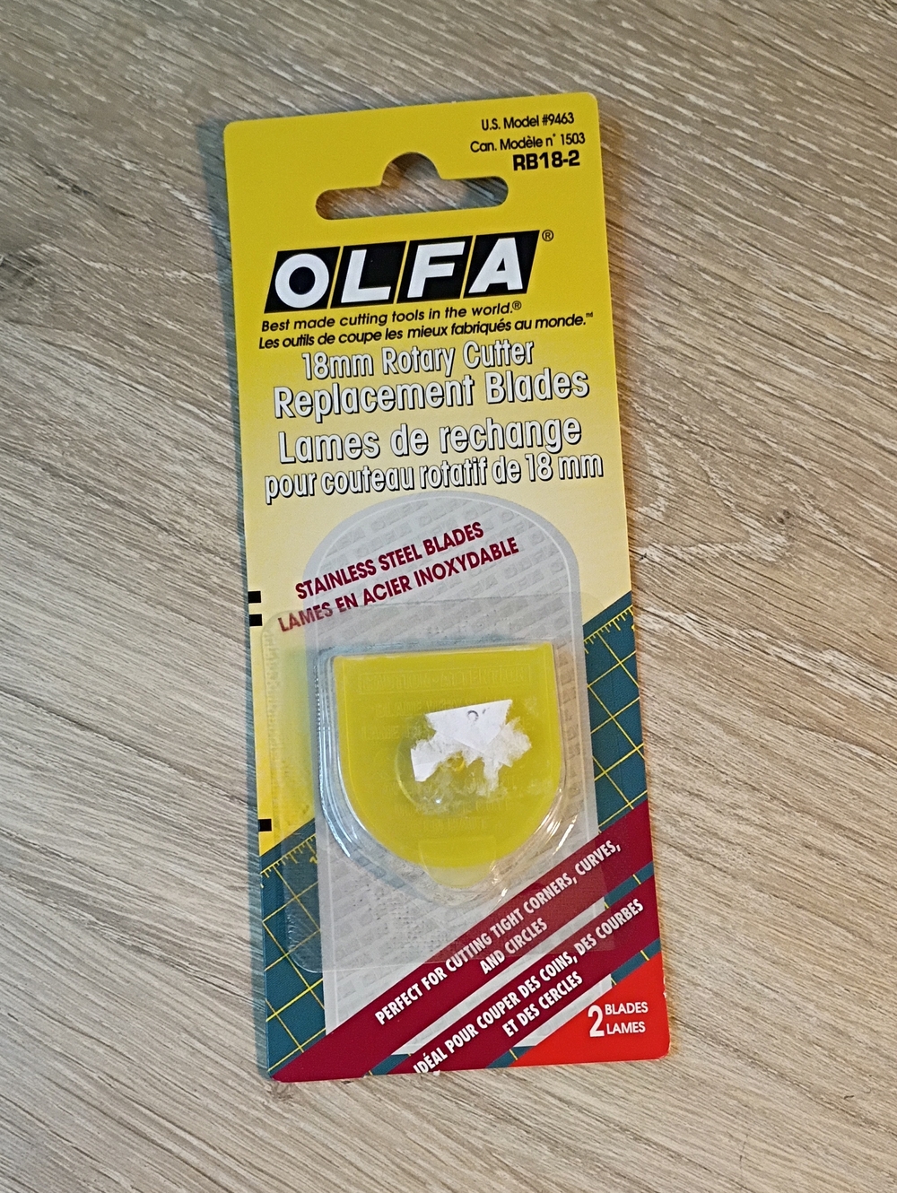 Olfa 18mm Rotary Cutter Replacement Blades 2 In Package New Unopened RB18-2